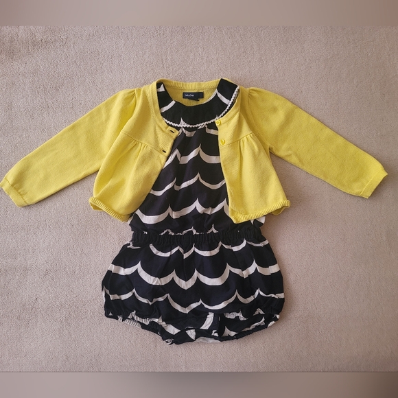 Gap Girl Neon Cropped Long Sleeve Sweater Size 12-18 Months - Picture 4 of 5